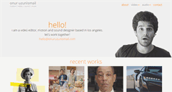 Desktop Screenshot of onuruzunismail.com